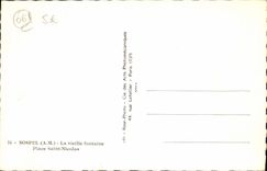 MODERN CARD Sospel the Old Fountain Places St Nicolas