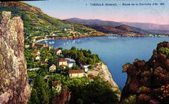 CPA Theoule Route de la Corniche
