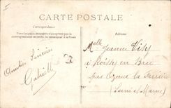 VINTAGE POSTCARD Laon Garden of the museum Vault of the templiers