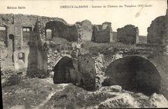 CPA Greoux les Bains Interieur du chateau des templiers 