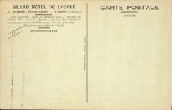 VINTAGE POSTCARD Hotel of Louvre Avignon Old vault of the templiers