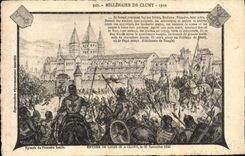 CPA Millenaire de Cluny 1910 Entree de Louis IV a Cluny Croisades 