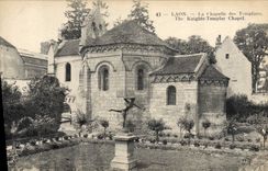CPA Laon La chapelle des templiers 