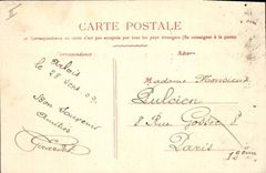 VINTAGE POSTCARD Alpine laburnum the Pasteur statue