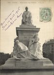 CPA Paris Monument de Pasteur