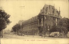 VINTAGE POSTCARD Lille the Pasteur institute