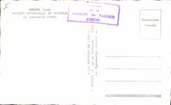 MODERN CARD Alpine laburnum paternal House of Pasteur the laboratory