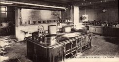 VINTAGE POSTCARD Sanatorium of Seyssuel kitchen