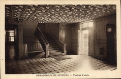 VINTAGE POSTCARD Sanatorium of Seyssuel Hall of entry
