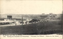 CPA Cheval Equitation Hippisme Champ de courses du Tremblay Panorama les tribunes Pistes et le pari mutuel
