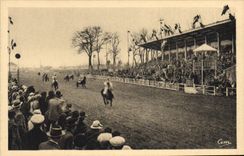 VINTAGE POSTCARD Horse Horsemanship Hippisme Feurs the hippodrome the platform