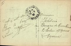 Hipódromo de Hippisme de la equitación del caballo de la POSTAL de la VENDIMIA de Tremblay