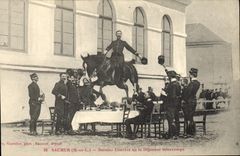 CPA Cheval Equitation Hippisme Saumur Dernier convive ou le dejeuner interrompu