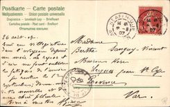 VINTAGE POSTCARD Fantasy Illustrator Man Clarinet