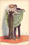 CPA Fantaisie Illustrateur Femme 