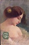 CPA Fantaisie Illustrateur Femme