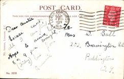 VINTAGE POSTCARD Fantasy Illustrator Bathing suit