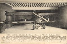 CPA Militaria Avion Aviation Paris Hotel des Invalides Salle des Allies Guynemer
