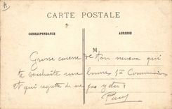 Obús alemán de Militaria de la POSTAL de la VENDIMIA del asiento