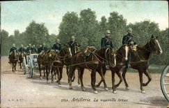 CPA Militaria Artillerie La nouvelle tenue 