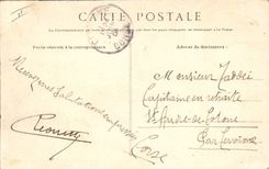 CPA Militaria Ecoles de feu Officier observant l'objectif