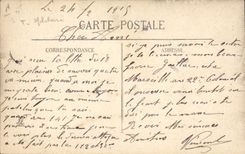 La POSTAL Militaria de la VENDIMIA puso de la batería de una parte de 75