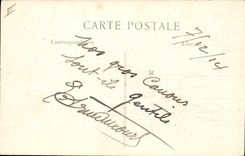 CPA Militaria Artillerie lourde Piece de 150 manoeuvree par les artilleurs du Creusot 