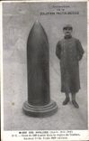 Museo de Militaria París de la POSTAL de la VENDIMIA de las cáscaras de Invalids de la caída 420 en el área de Verdún