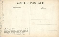 Museo de Militaria París de la POSTAL de la VENDIMIA de las cáscaras de Invalids de la caída 420 en el área de Verdún