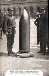CPA Militaria Paris Musee de l'armee Obus de 420 tombe aux environs de Verdun