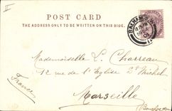 VINTAGE POSTCARD Fantasy Illustrator Familiar figures off London The flower girl