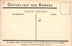 CPA Fantaisie Illustrateur Orphelinat des armees Enfants Chat