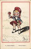 VINTAGE POSTCARD Fantaisie Illustrator Child Jim Timmy Lives Marianne France
