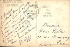 CPA Fantaisie Illustrateur Femme Folklore espagnol Danses d'Andalousie