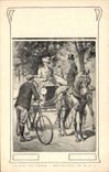 CPA Fantaisie Illustrateur Caleche Cheval