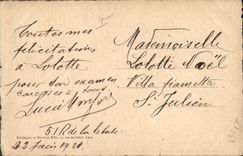 VINTAGE POSTCARD Fantasy Lily of the valley