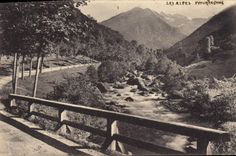 VINTAGE POSTCARD the Alps