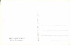 VINTAGE POSTCARD Lyon Fourviere Virgin Miraculous