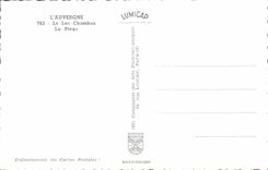 MODERN CARD Auvergne the Lake Chambon the beach