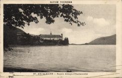 VINTAGE POSTCARD Aix les Bains Rouyale Abbey of Hautecombe