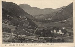 VINTAGE POSTCARD Abbey De Tamie Seen from of the South the work of the Hays