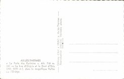 MODERN CARD Ax Thermal baths the Lake Orgeix and the tooth of Orlu Valley of Oriege