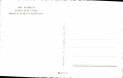 MODERN CARD Biarritz Rock of the Virgin Museum of the sea and the Old port