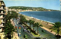 POSTAL MODERNA Niza la caminata del inglés el montaje del boro