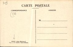 VINTAGE POSTCARD Breil Parks at the Italian Franci border