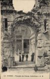 VINTAGE POSTCARD Nimes Interior Temple of Diane