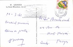 POSTAL MODERNA pesado la cueva milagrosa de la noche