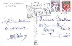 MODERN CARD Hossegor the Beach of the Lake