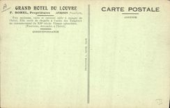 VINTAGE POSTCARD Hotel Of Louvre Avignon Old Vault of Templiers