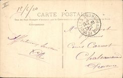 VINTAGE POSTCARD Greoux les Bains Seen of the Castle of Templiers